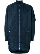 Diesel Black Gold - Zipped Bomber Jacket - Men - Polyamide/polyester/spandex/elastane - 48, Blue, Polyamide/polyester/spandex/elastane