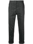 Transit Striped Trousers - Black