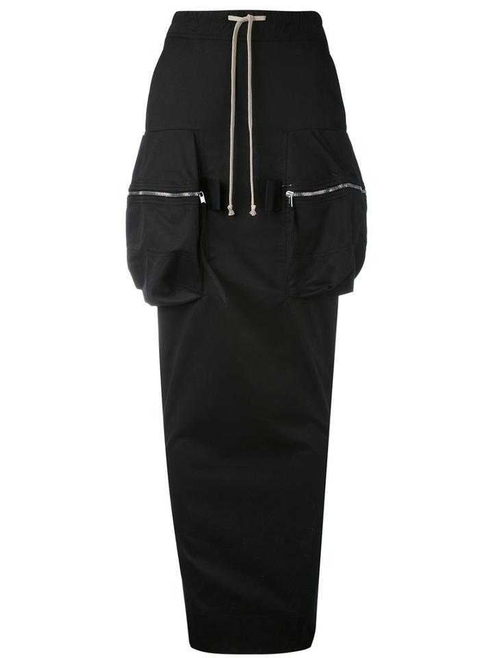 Rick Owens Drkshdw - Skirt - Women - Cotton - S, Black, Cotton