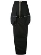 Rick Owens Drkshdw - Skirt - Women - Cotton - S, Black, Cotton