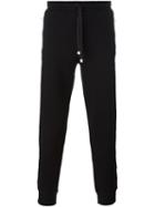 Dolce & Gabbana Drawstring Track Pants, Men's, Size: 50, Black, Cotton/polyester
