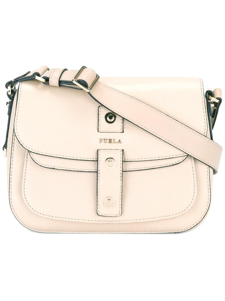 Furla Saddle Cross-body Bag, Women's, Nude/neutrals, Calf Leather