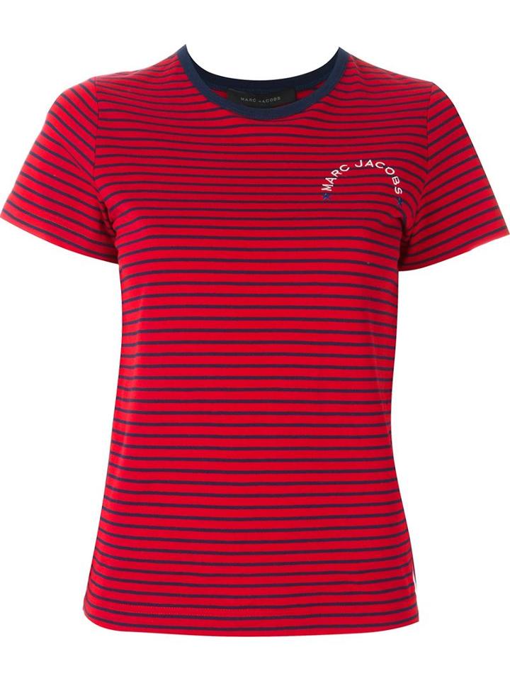 Marc Jacobs Striped T-shirt, Women's, Size: Xs, Red, Cotton