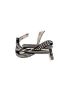 Saint Laurent Interlaced Monogram Ring - Silver