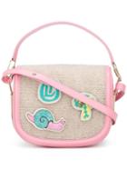 Olympia Le-tan 'carson' Shoulder Bag, Women's, Nude/neutrals, Cotton/calf Leather