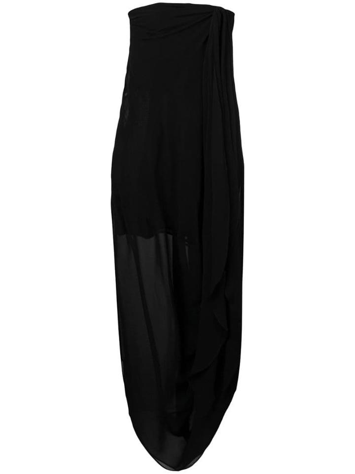 Jacquemus Strapless Asymmetric Dress - Blue