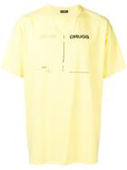 Raf Simons Drugs Print T-shirt - Yellow & Orange