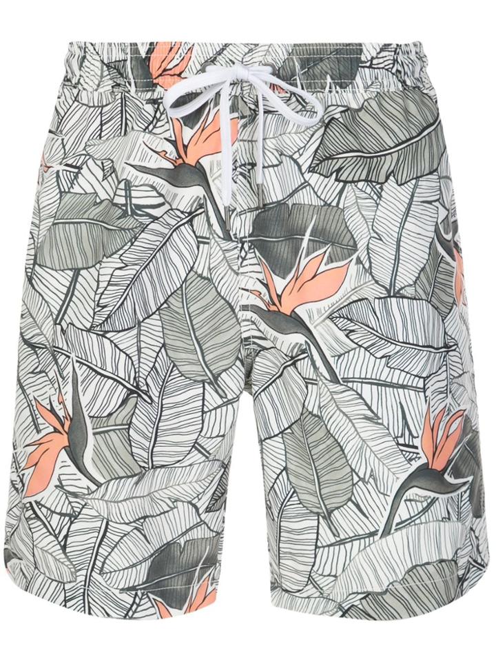 Onia Onia Ms0876 Birds Of Paradise Palm Synthetic->polyester - White