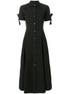 Theory Tie Cuff Shirt Dress - Black
