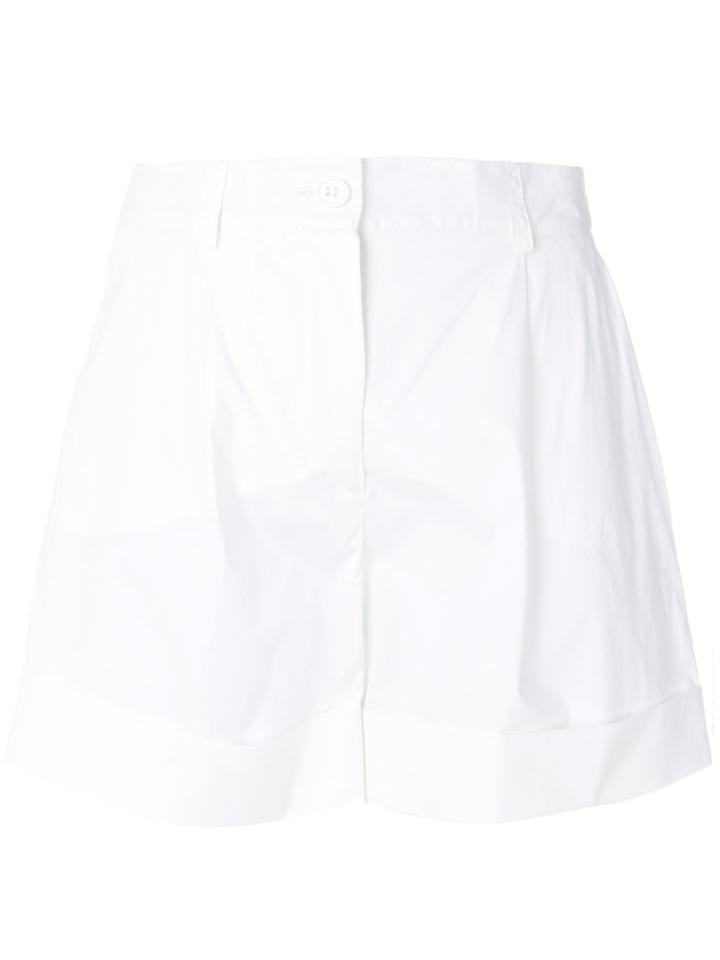P.a.r.o.s.h. Buttoned Shorts - White
