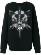 Marcelo Burlon County Of Milan Panther Sweatshirt - Black