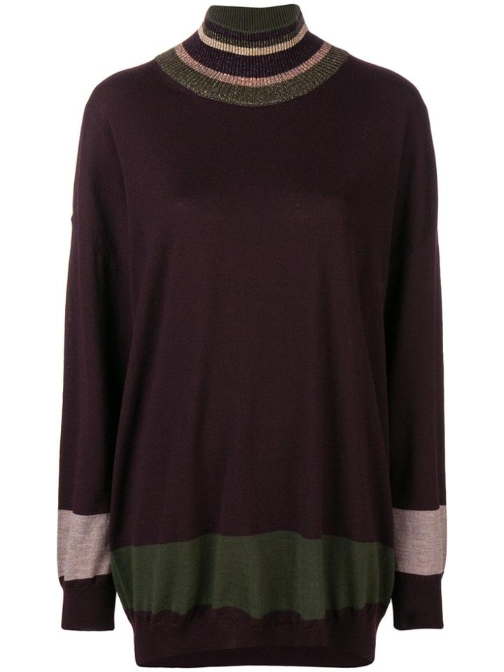 Antonio Marras Oversized Striped Sweater - Pink