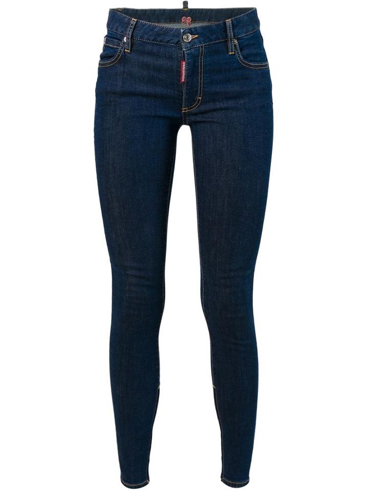 Dsquared2 Skinny Jeans, Women's, Size: 44, Blue, Cotton/spandex/elastane