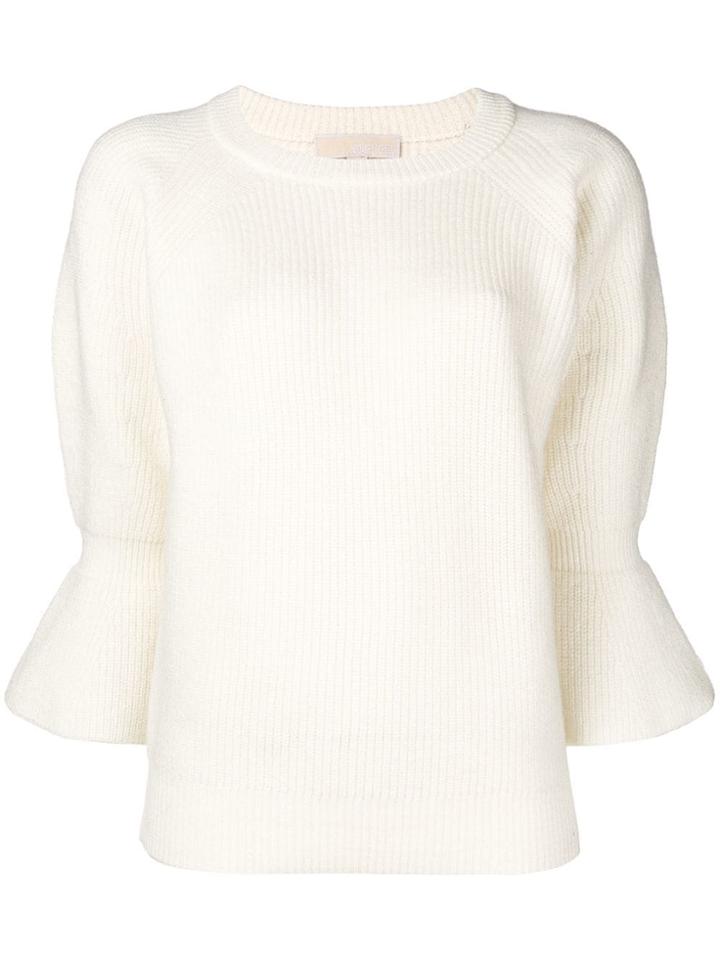 Michael Michael Kors Three-quarter Sleeved Jumper - White