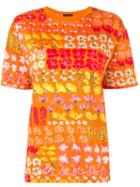 Gucci Pre-owned 1994 Flower Print T-shirt - Orange
