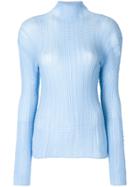 Issey Miyake Roll Neck Sweater - Blue