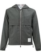 Thom Browne Tri-coloured Stripe Hooded Jacket - Grey