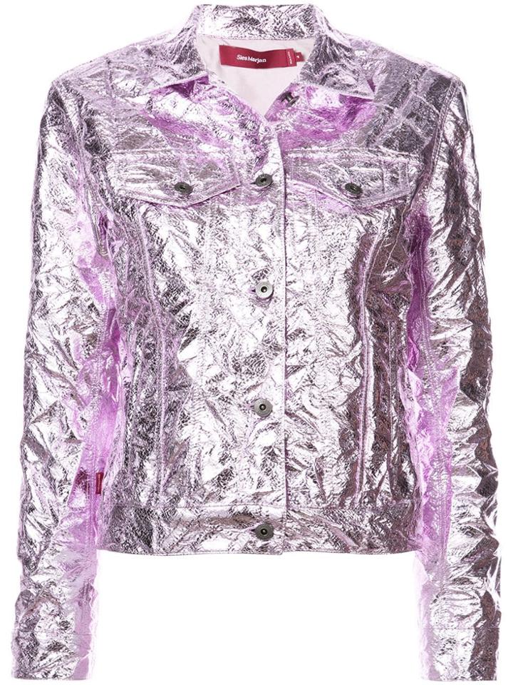 Sies Marjan Metallic Shirt Jacket - Pink