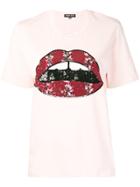 Markus Lupfer Alex Jurassic Garden Lip T-shirt - Pink