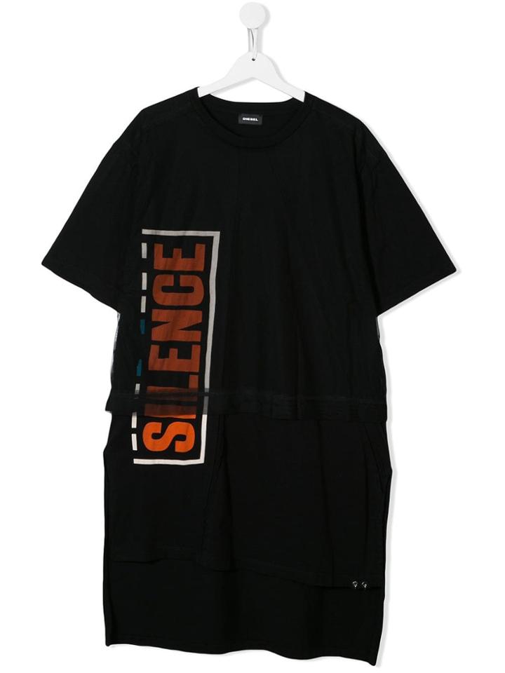 Diesel Kids Teen Tkeshia T-shirt - Black