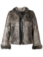 A.n.g.e.l.o. Vintage Cult Fur Jacket - Grey