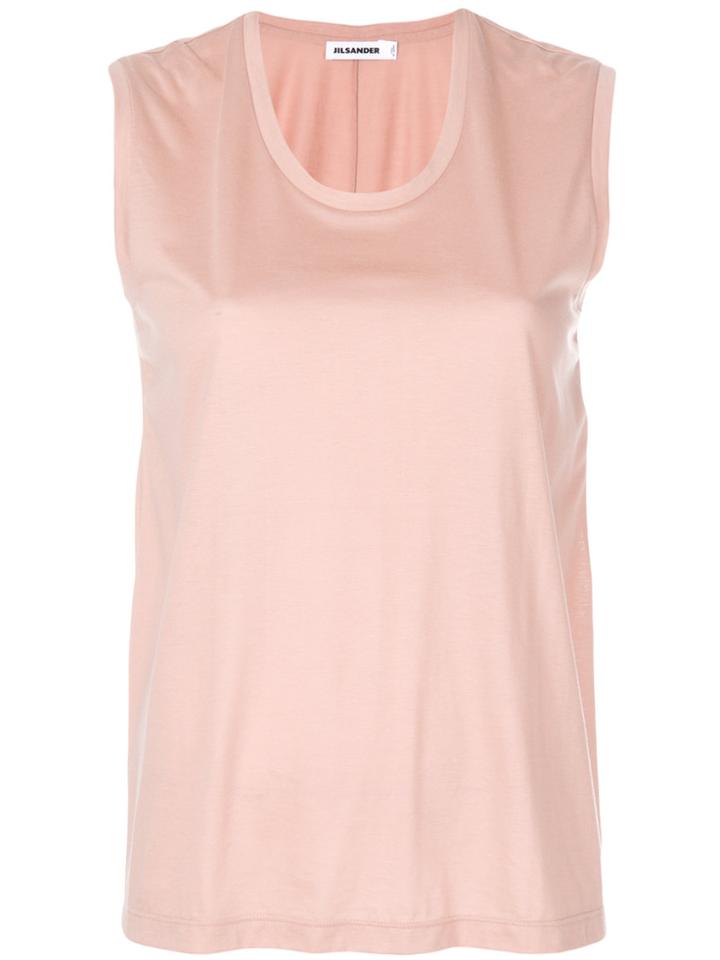 Jil Sander Sleeveless T-shirt - Pink & Purple