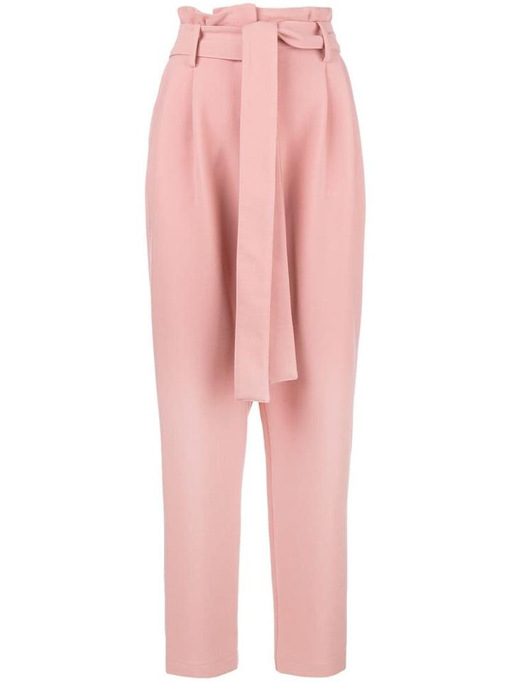 Roberto Collina Belted High Waisted Trousers - Pink