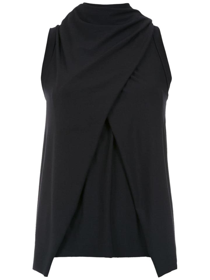Uma Raquel Davidowicz Wrap Style Míssil Blouse - Black