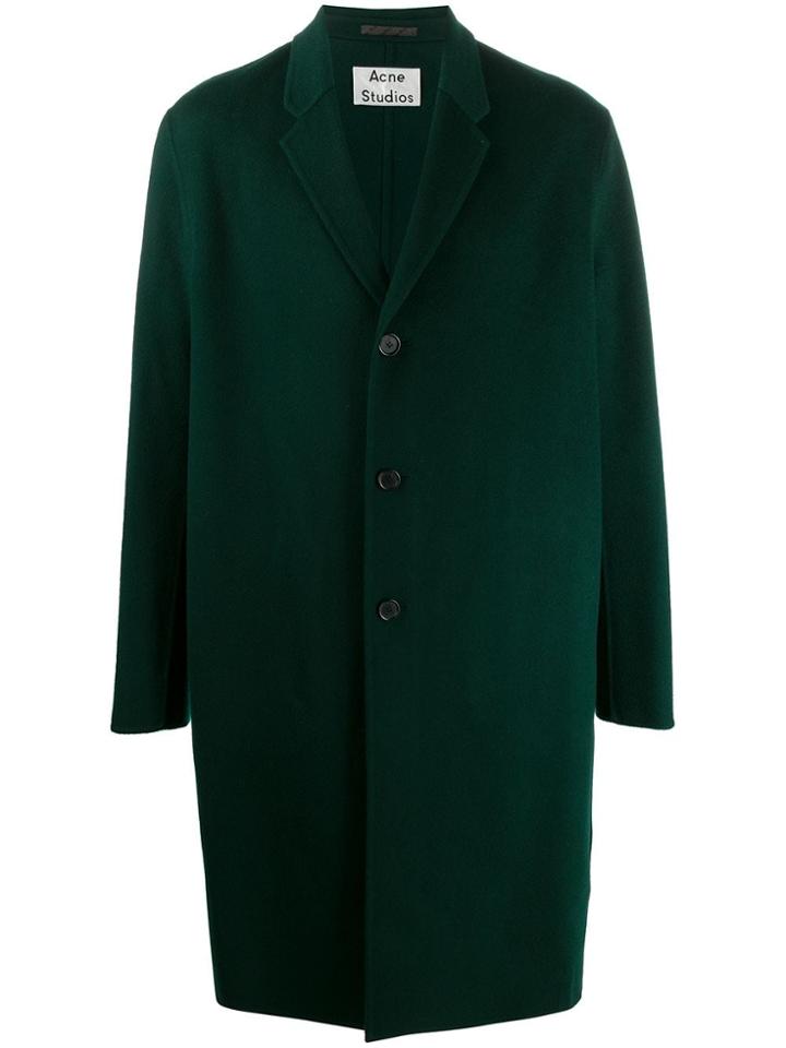 Acne Studios Single Breasted Coat - Green