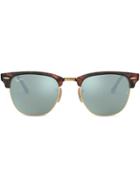 Ray-ban Clubmaster Branded Sunglasses - Silver