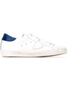 Philippe Model Logo Patch Sneakers, Men's, Size: 42, White, Rubber/leather
