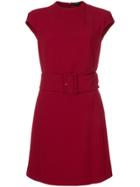 Theory Belted Dress - Red