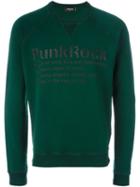 Dsquared2 Punk Rock Sweatshirt, Men's, Size: Medium, Green, Cotton
