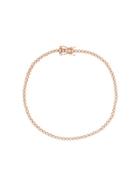 Eva Fehren 18kt Rose Gold 1mm Line Diamond Bracelet