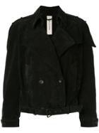 Giorgio Brato Short Double Breasted Jacket - Black