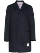 Thom Browne Unconstructed Cotton Overcoat - Blue
