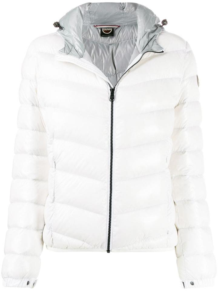 Colmar Lacquered-effect Winter Down Jacket - White