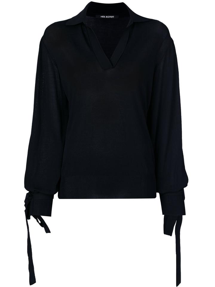 Neil Barrett V-neck Sweater - Black