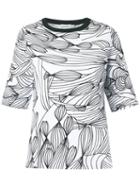 Isolda - Printed Top - Women - Cotton - 44, Black, Cotton