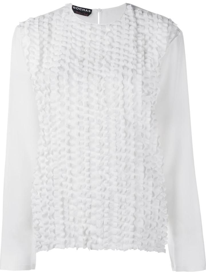 Rochas Ruffled Panel Blouse
