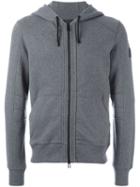 Belstaff Contrast Zipped Hoodie, Men's, Size: Large, Grey, Cotton