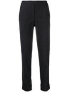 Kiltie Pinstripe Slim Fit Trousers - Blue