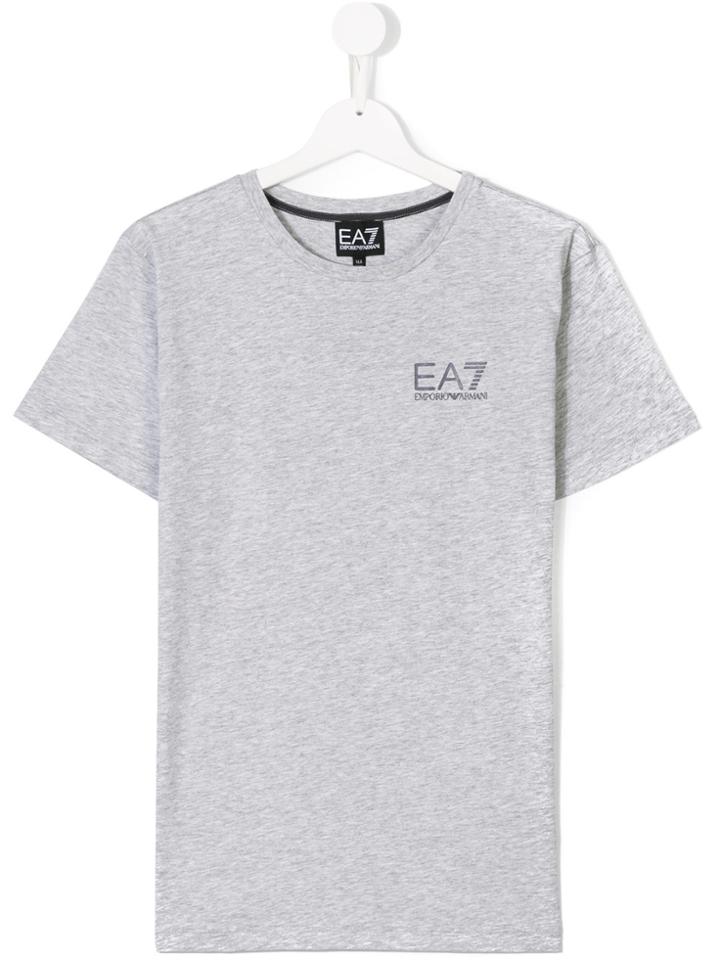 Armani Junior Logo T-shirt - Grey