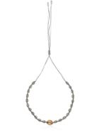 Tohum Sterling Silver And 22k Gold Plated Brass Puka Necklace -