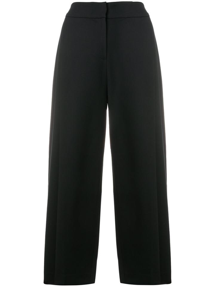 Emporio Armani Cropped High-rise Culottes - Blue