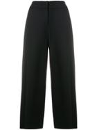 Emporio Armani Cropped High-rise Culottes - Blue