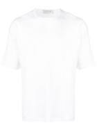 Mackintosh White Cotton Crewneck T-shirt Gcs-025