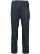 Cinq A Sept Cropped Bootcut Jeans - Blue