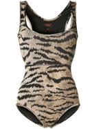 Giambattista Valli Printed Swim Suit - Brown