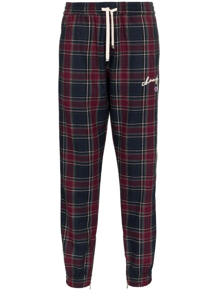 Champion Checked Joggers - Blue